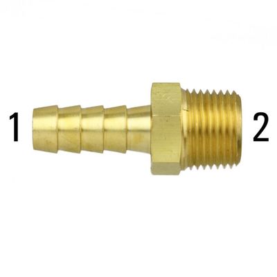 Brass Male Insert Adaptor, 1/8&quot; Barb X 1/8&quot; MPT