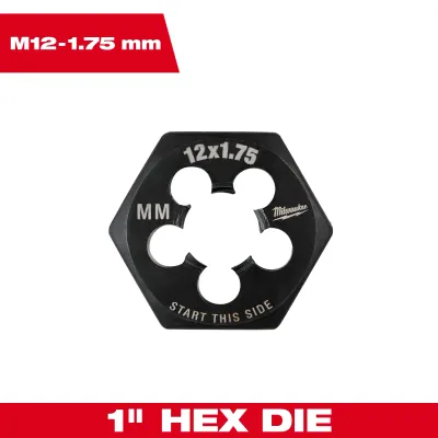 Milwaukee 12MM -1.75 Hex Die