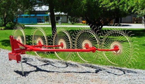 Enorossi 3 Point Wheel Rake w/5 Wheels