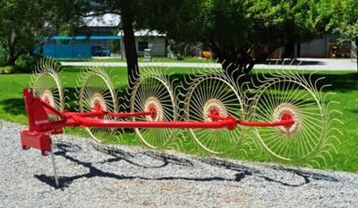 Enorossi 3 Point Wheel Rake w/5 Wheels