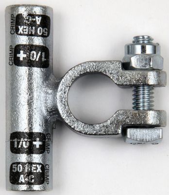 Deka Battery Flag Terminal, 1/0 Positive
