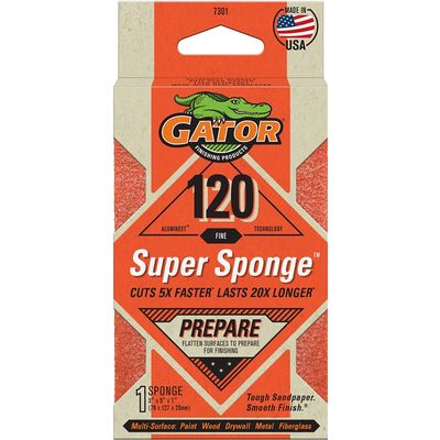 Gator 7301 Jumbo Sanding Sponge, 120G