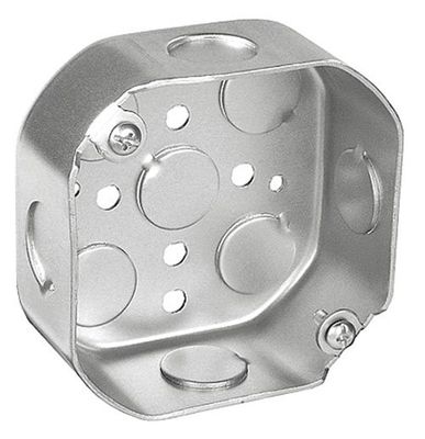 Southwire 54151-UPC Octagonal Steel Box, 4&quot;X1-1/2&quot; W/ 1/2&quot; KO