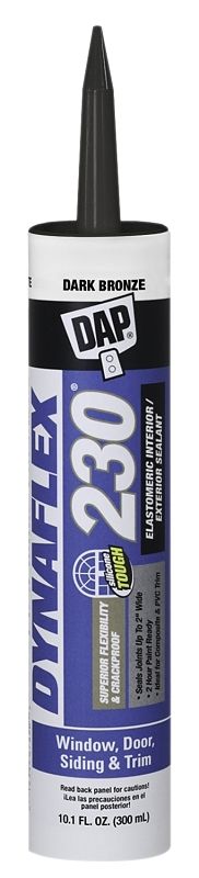 DAP 18420 Dynaflex 230 Dark Bronze Acrylic Caulk, 10.1oz