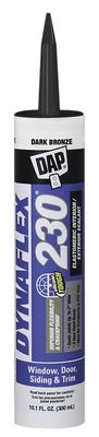 DAP 18420 Dynaflex 230 Dark Bronze Acrylic Caulk, 10.1oz