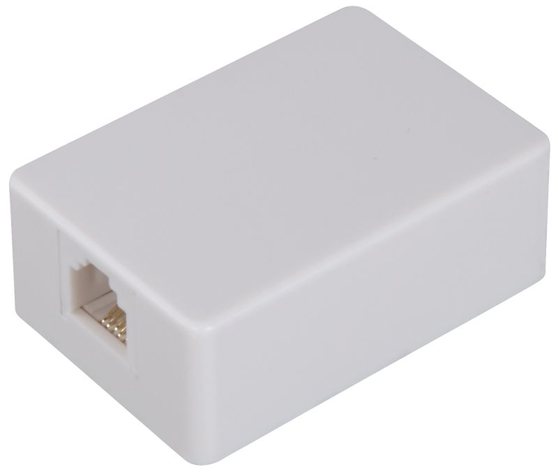 Zenith TM1001SMSMW Surface Mount Phone Jack