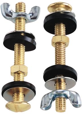 PlumbPak PP835-18 Toilet Tank Bolt Set, 5/16&quot;X3&quot;
