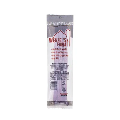 Wenzels Farm Beef &amp; Pepperjack Sticks, 8oz
