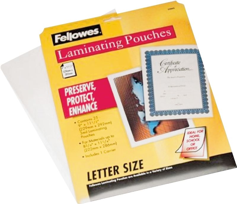 Centurion 52005 Clear 8-1/2&quot;X11&quot; Laminating Pouches,  25Pk