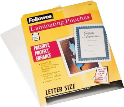 Centurion 52005 Clear 8-1/2&quot;X11&quot; Laminating Pouches,  25Pk