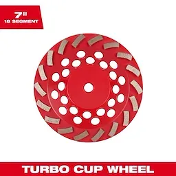 Milwaukee 7&quot; Diamond Max™ Double Row Diamond Cup Wheel