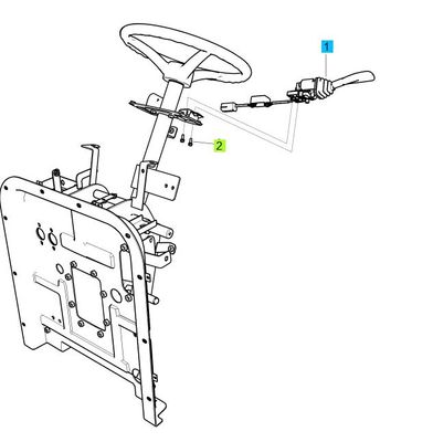 LS Lever-Power Shuttle-Trg750 (Replaces 40031172, 40281914, 40367528)