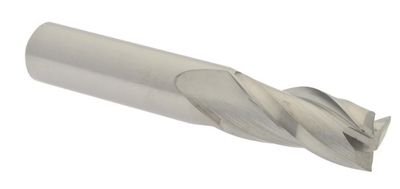 Hertel Square End Mill: 7/16&quot; Dia, 1&quot; LOC, 3 Flute, Solid Carbide, 2-3/4&quot; OAL, 7/16&quot; Shank Dia