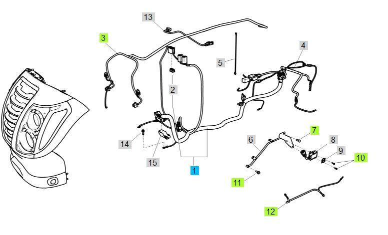LS Harness-Engine (N844_ROPS)-TRG730