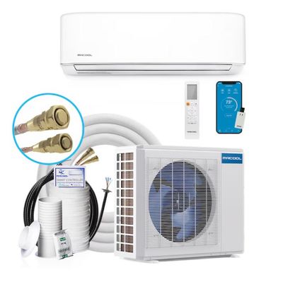 MR Cool DIY 5th Gen. Mini-Split Unit w/25Ft Lineset, 9,000BTU, 500Sq Ft