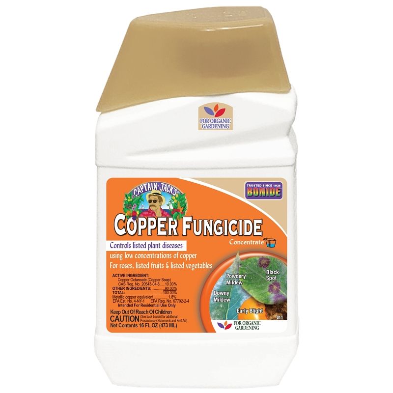 Bonide Captain Jack&#39;s 811Copper Fungicide, Liquid, Blue, 1Pt