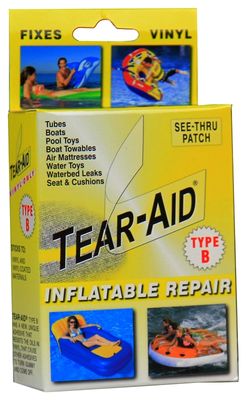Tear-Aid D-KIT-B03-100 Inflatable Patch Kit, Type B, Clear
