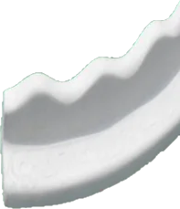 Outside Curved Concrete Edging, 27-1/2&quot;X5-1/2&quot;T X5&quot; Deep