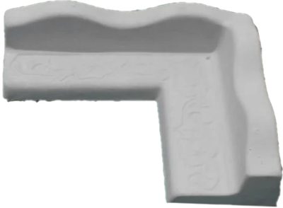 Sharp Inside Corner Concrete Edging, 12-1/2&quot;X5-1/2&quot;T X5&quot;