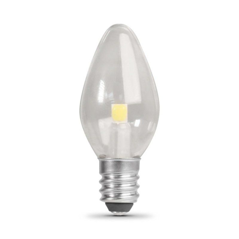 Feit Electric BP7/LED Clear Night Light Bulbs, Replaces 7W  2Pk