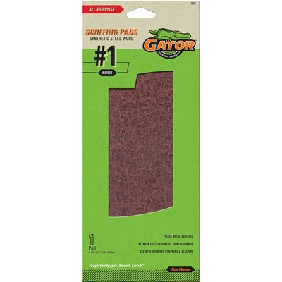 Gator 7320 Maroon Sanding Pad, 4-3/8&quot;x11&quot;