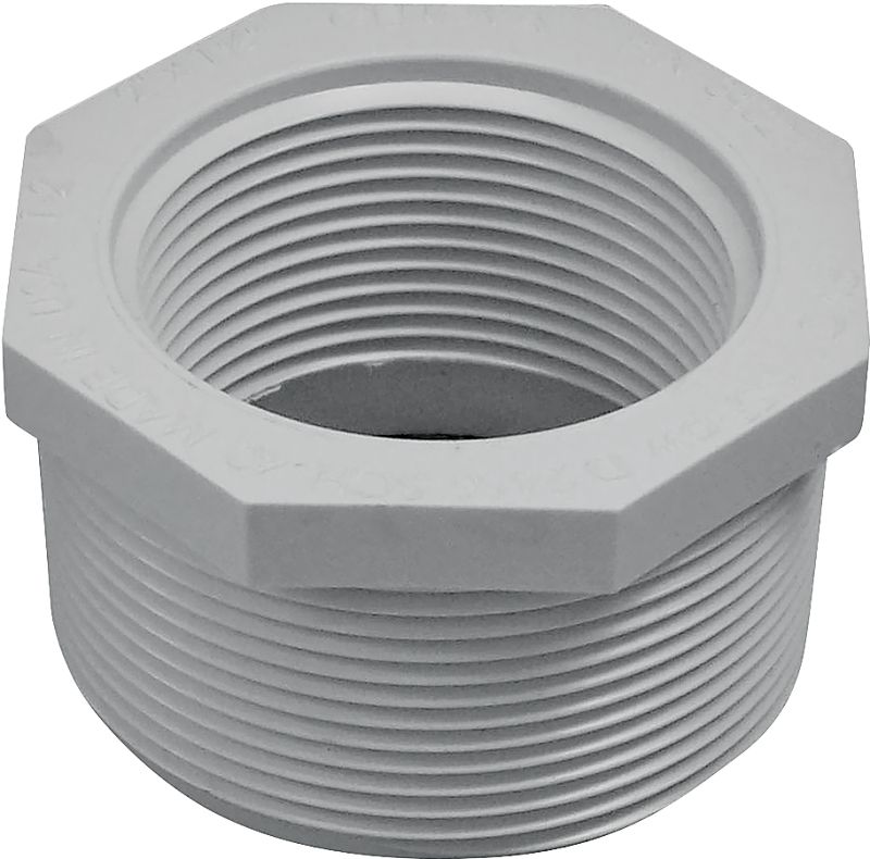 LASCO 439251BC PVC Reducer Bushing, 2&quot;X 1-1/2&quot; MPTxFPT