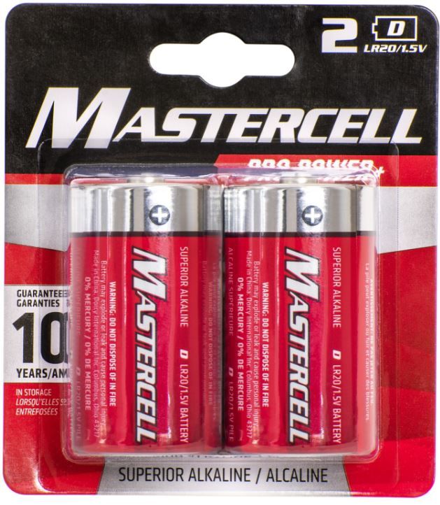 Dorcy D Batteries, 2Pk