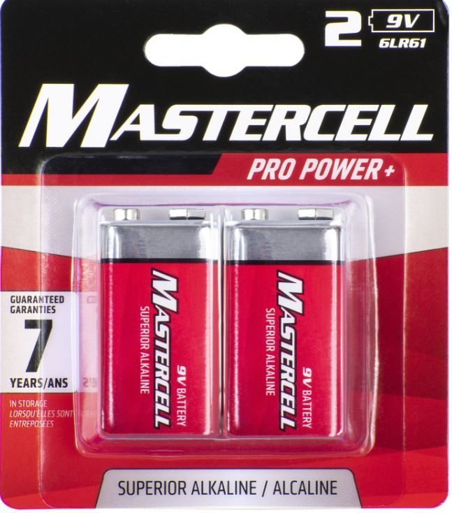 Dorcy 9V Batteries, 2Pk