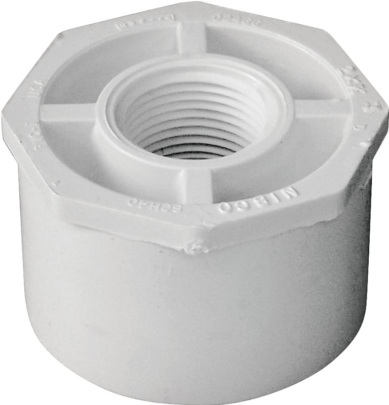 LASCO 438248BC PVC Reducer Bushing, 2&quot;X3/4&quot;, Spigot X FNPT