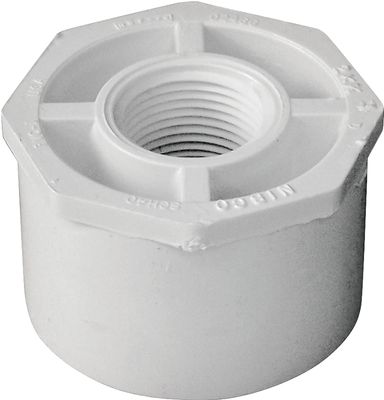 LASCO 438248BC PVC Reducer Bushing, 2&quot;X3/4&quot;, Spigot X FNPT