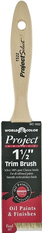 Linzer 1522-1.5 Wood Handle/Poly Paint Brush, 1-1/2&quot;