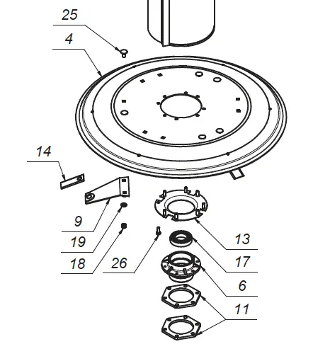 Samasz Drum Mower Spacer