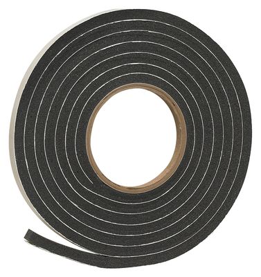 Frost King R538H Black Foam Tape, 3/8&quot;X5/16&quot; X 10FT