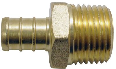 Apollo APXMA1212 Brass Pex Male Adaptor, 1/2&quot;