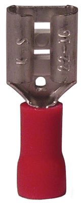 GB 20-141F Red Female Disconnect Wire Terminals, 22-18Ga, 21Pk