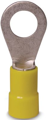 GB 20-108 Yellow Wire Ring Terminals, 12/10Ga 3/8&quot;, 13Pk