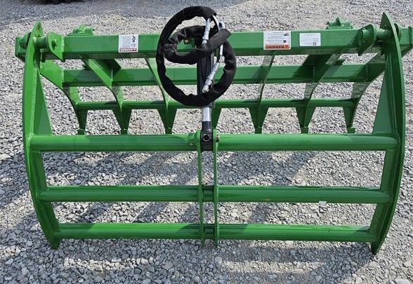 Ironcraft JD Compact Tractor Root Grapple Rake w/Single Cylinder, 60&quot;