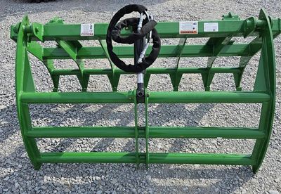 Ironcraft JD Compact Tractor Root Grapple Rake w/Single Cylinder, 60&quot;