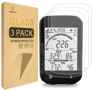Mr Shield Screen Protector for iGPSPORT BSC100S GPS Odometer Cycling Bike Computer,  3Pk