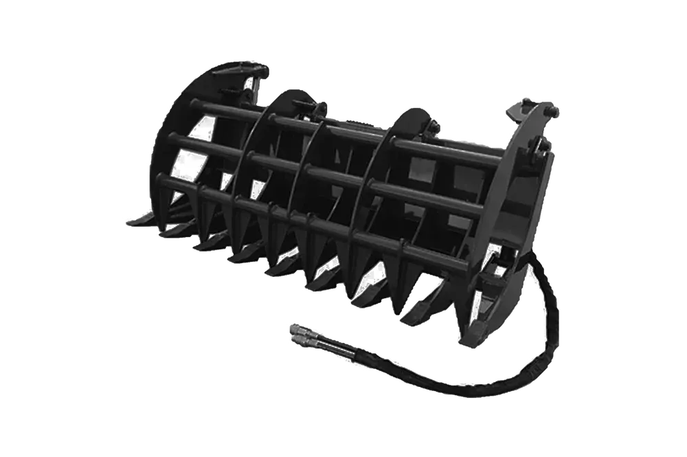 Ironcraft Extreme Root Grapple Rake w/Teeth, 78&quot;, Opens to 51&quot;