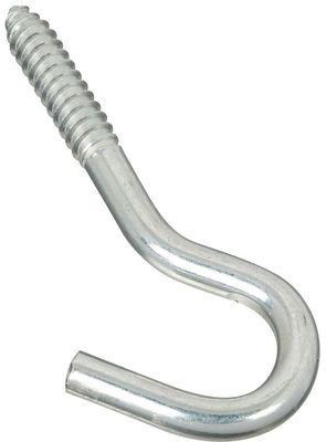 National N220-889 Screw Hook, 3/8&quot;X4-7/8&quot;,  150Lb WLL