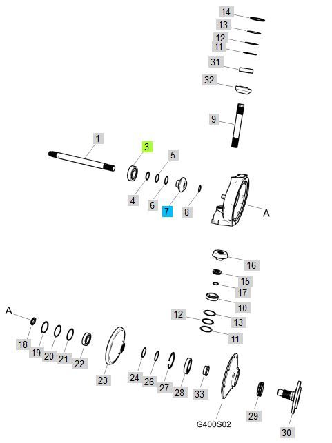 LS Gear-F/Axle(17t)-Trg400