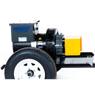 Winco 27KW Generator w/Cart &amp; Pto Shaft, 1-Phase, 250V