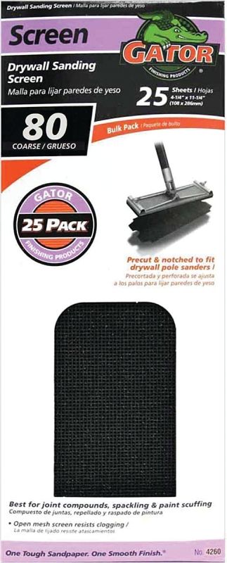 Gator 3304 Sanding Screen, 4-1/4"x11-1/4" 80G