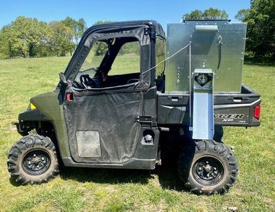 Stull 600-1 Auger Fed Cube Grain Feeder for UTV, 600Lb Capacity, 12V