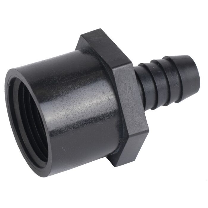 Poly Female Adaptor, 3/4&quot;FPX1/2&quot;Barb