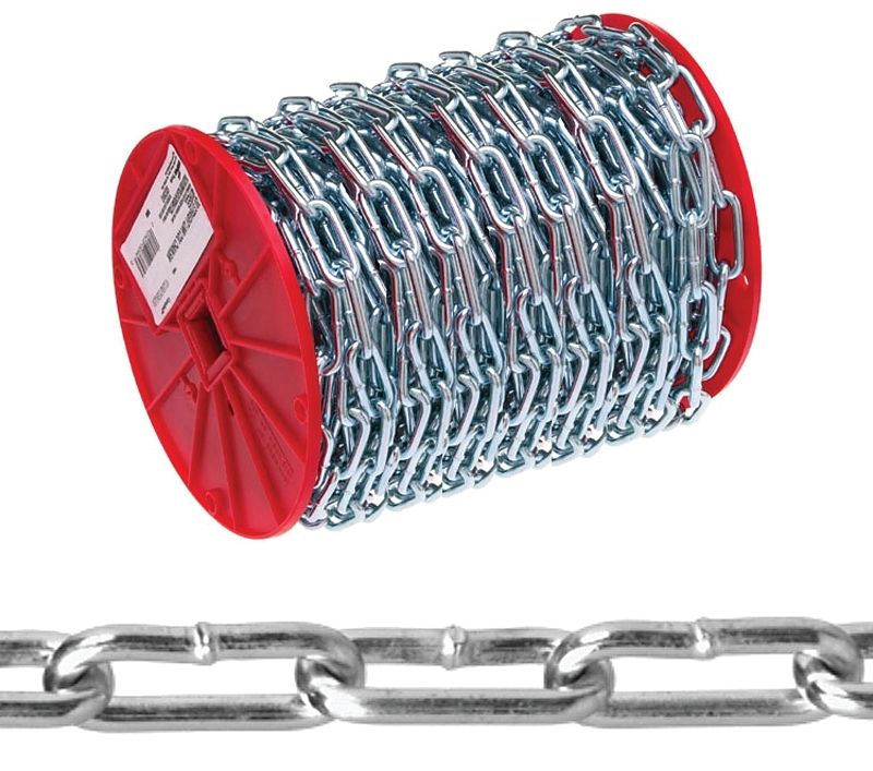 Campbell 072-3627 Straight Link Coil Chain, 2/0, 520Lb WLL