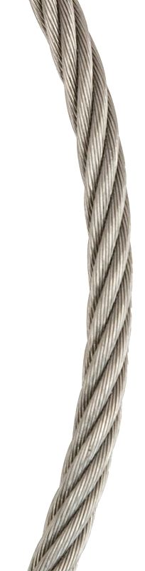 Koch Industries 016162 Stainless Steel Cable, 3/16&quot;,  840Lb WLL