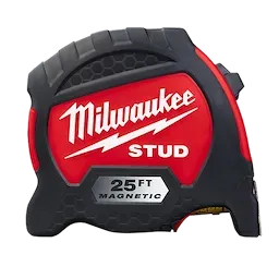 Milwaukee Magnetic 'Stud' Tape Measure, 25Ft