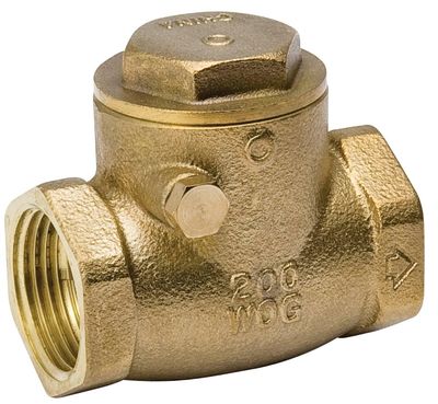 B&amp;K ProLine 101-007NL Brass Swinging Check Valve,  1-1/2"